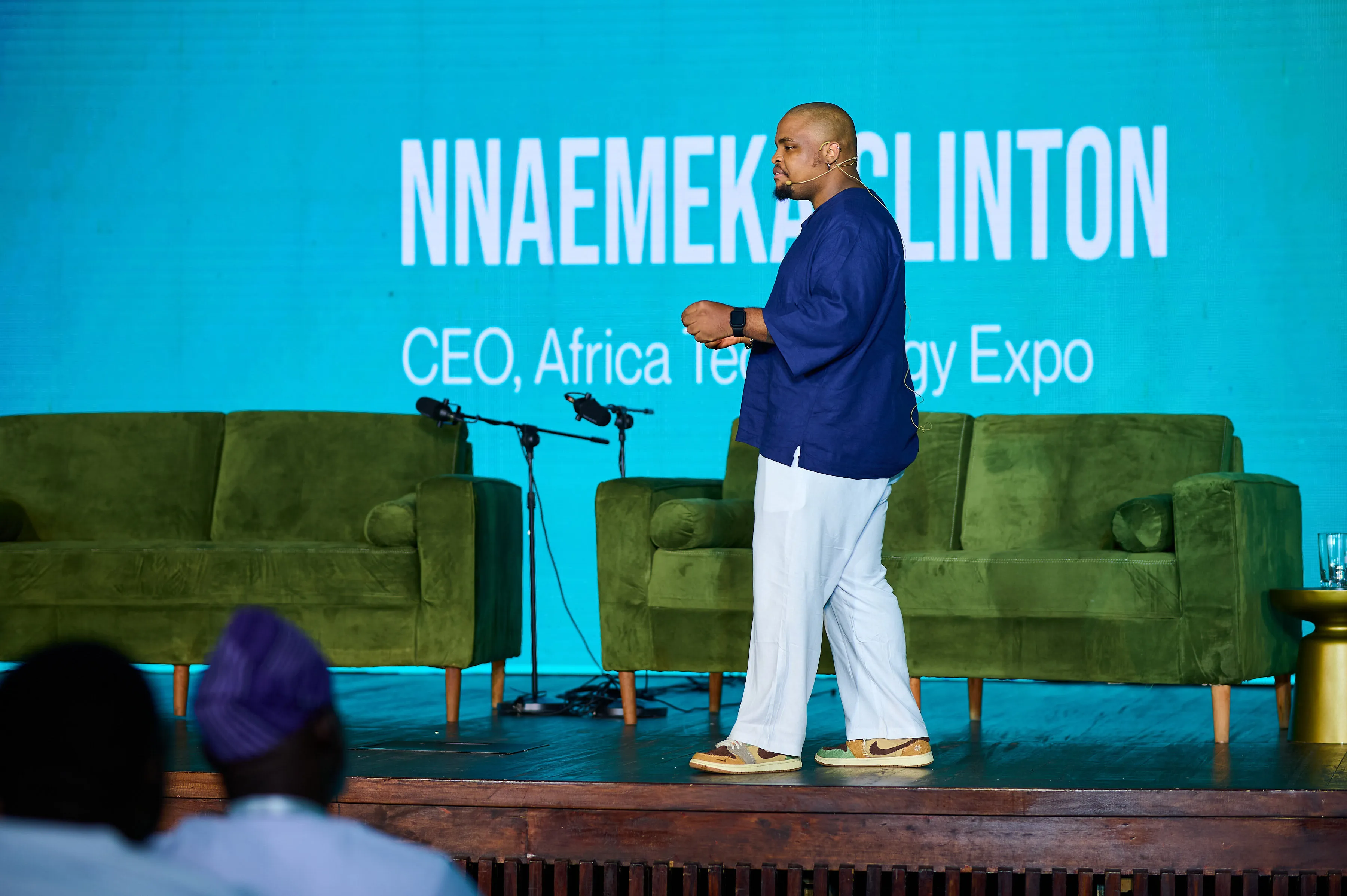 Nnaemeka Clinton in conversation at Africa Technology Expo Stage 2026